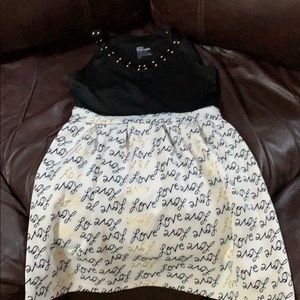 Girls epic threads size Large love scuba dress